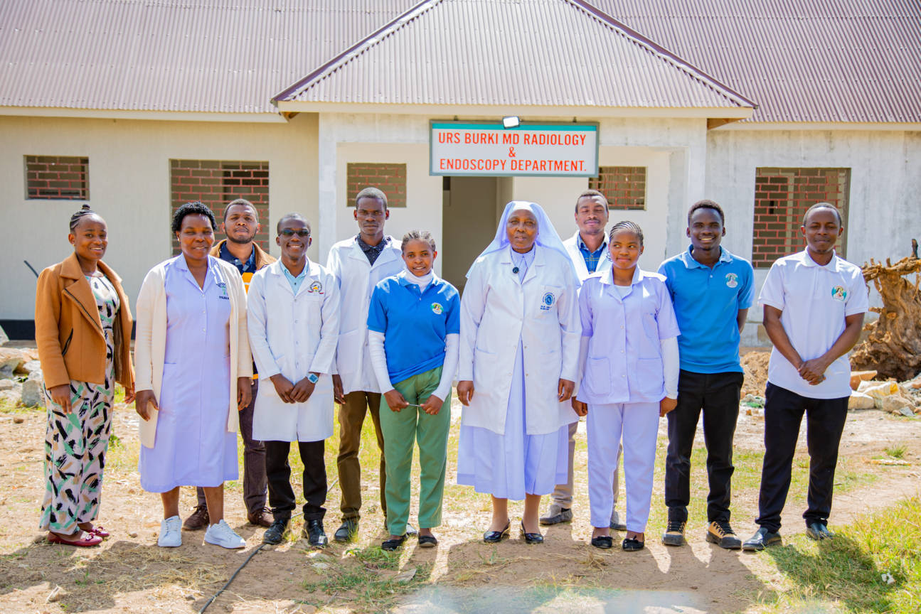 Heads  of departemnt outside the radiology building